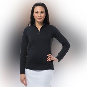 SanSoleil | SUNGLOW ZIP MOCK 1/4 Zip Pullover
